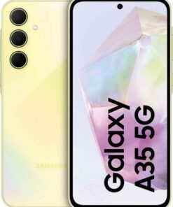 Samsung Galaxy A35 5G A356E 128GB Dual-SIM GSM Unlocked Android Smartphone (Latin Variant/US Compatible LTE) - Awesome Ice Blue