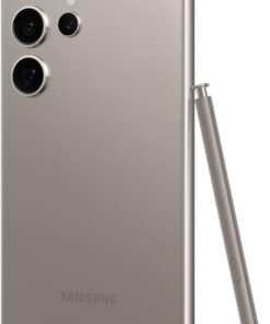Alternative view of Samsung Galaxy S24 Ultra Cell Phone, 256GB AI Smartphone, Unlocked Android, 200MP, 100x Zoom Cameras, Fast Processor, Long Battery Life, Edge-to-Edge Display, S Pen, US Version, 2024, Titanium Gray