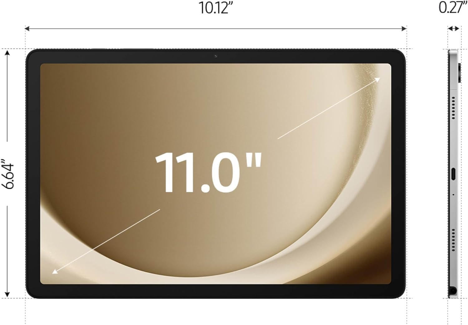 SAMSUNG Galaxy Tab A9+ 11” 64GB Wi-Fi Android Tablet, Big Screen, Quad Speakers, Upgraded Chipset, Multi Window Display, Slim, Light, Durable Design, US Version, 2023, Navy (Renewed) - 图片 3