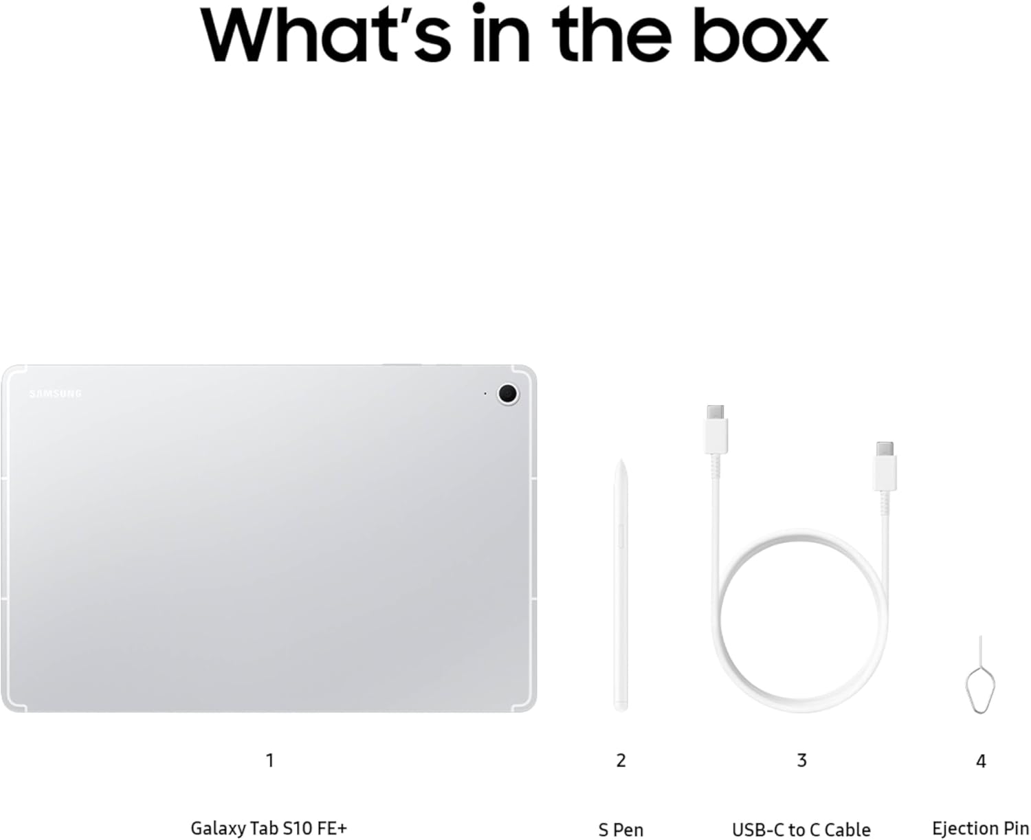 SAMSUNG Galaxy Tab S10 FE 256GB WiFi Android Tablet, Large Display, Long Battery Life, Exynos 1580 Processor, IP68 Water-Resistant, 90 Hz Refresh, S Pen for Note-Taking, US Version, Gray - 图片 74