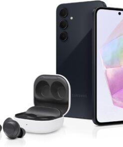 SAMSUNG Galaxy A35 5G A Series Cell Phone, 128GB Unlocked Android Smartphone, AMOLED Display, Advanced Triple Camera System, Expandable Storage, Rugged Design, US Version, 2024, Awesome Navy