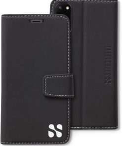 SafeSleeve EMF Protection Anti Radiation Samsung Galaxy Case: Galaxy S24 RFID EMF Blocking Wallet Cell Phone Case (Red)