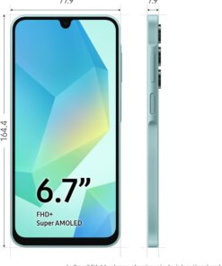 Alternative view of SAMSUNG Galaxy A16 4G LTE (for T-Mobile Mint Tello & Global) (256GB + 8GB) NFC SM-A165M/DSN Dual Sim Warranty Latin America 6.7 50MP Triple Camera (Gray)