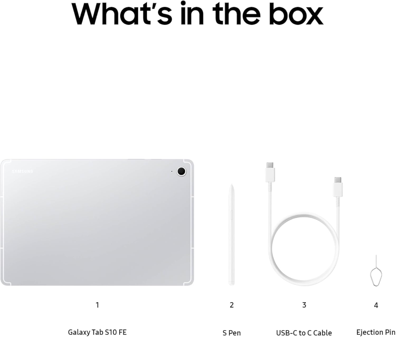 SAMSUNG Galaxy Tab S10 FE 256GB WiFi Android Tablet, Large Display, Long Battery Life, Exynos 1580 Processor, IP68 Water-Resistant, 90 Hz Refresh, S Pen for Note-Taking, US Version, Gray - 图片 93