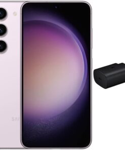 SAMSUNG Galaxy S23 5G (256GB, 8GB) 6.1 AMOLED 2X, 50MP Camera, Global Volte (Fully Unlocked for AT&T, Verizon, T-Mobile, Global) S911U (w/ 25W Super Fast Charger, Lavender) (Renewed)