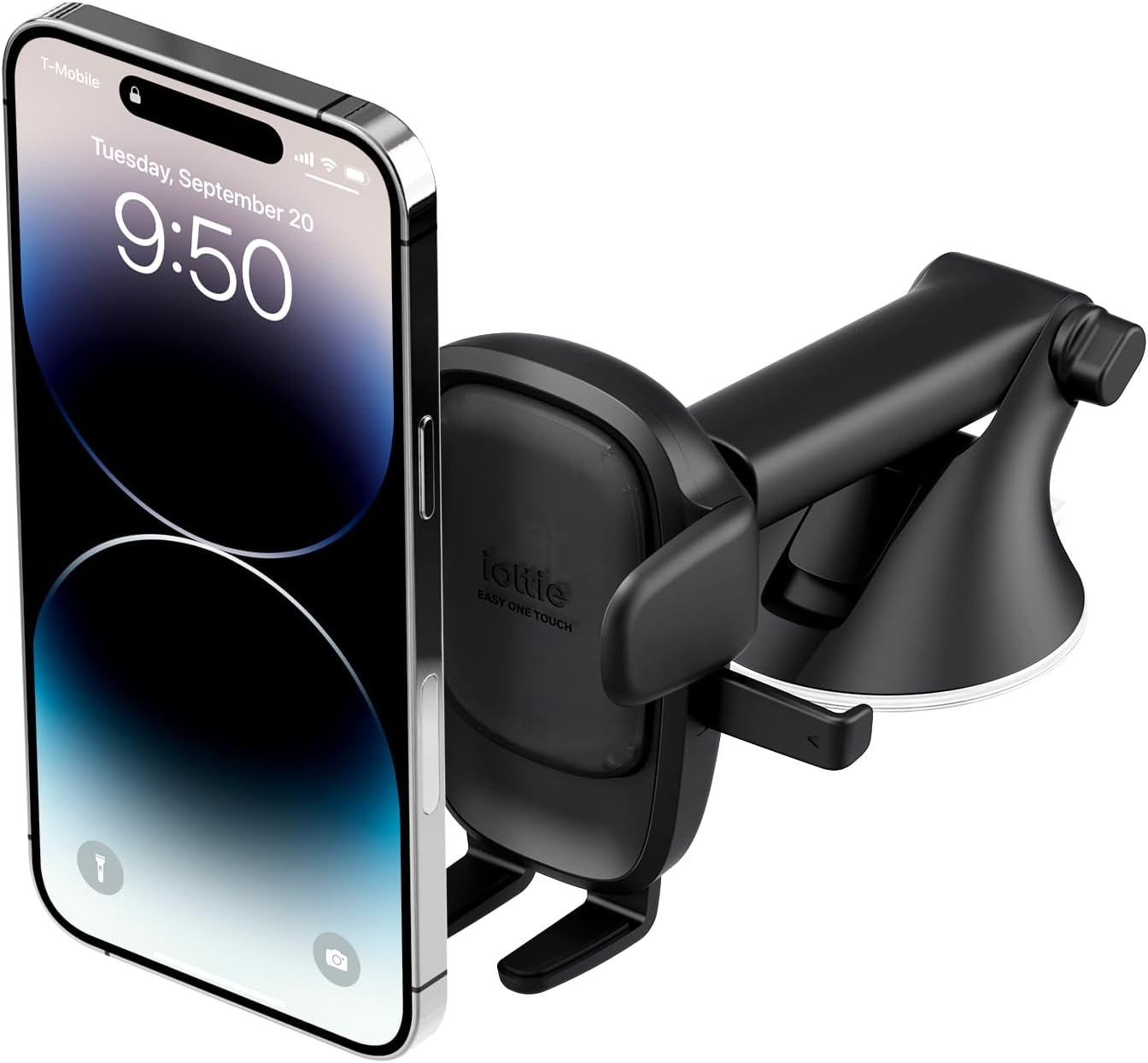 iOttie Easy One Touch Classic Dash & Windshield Universal Car Mount Phone Holder Desk Stand for -iPhone, Samsung, Moto, Huawei, Nokia, LG, Smartphones, Black - 图片 57