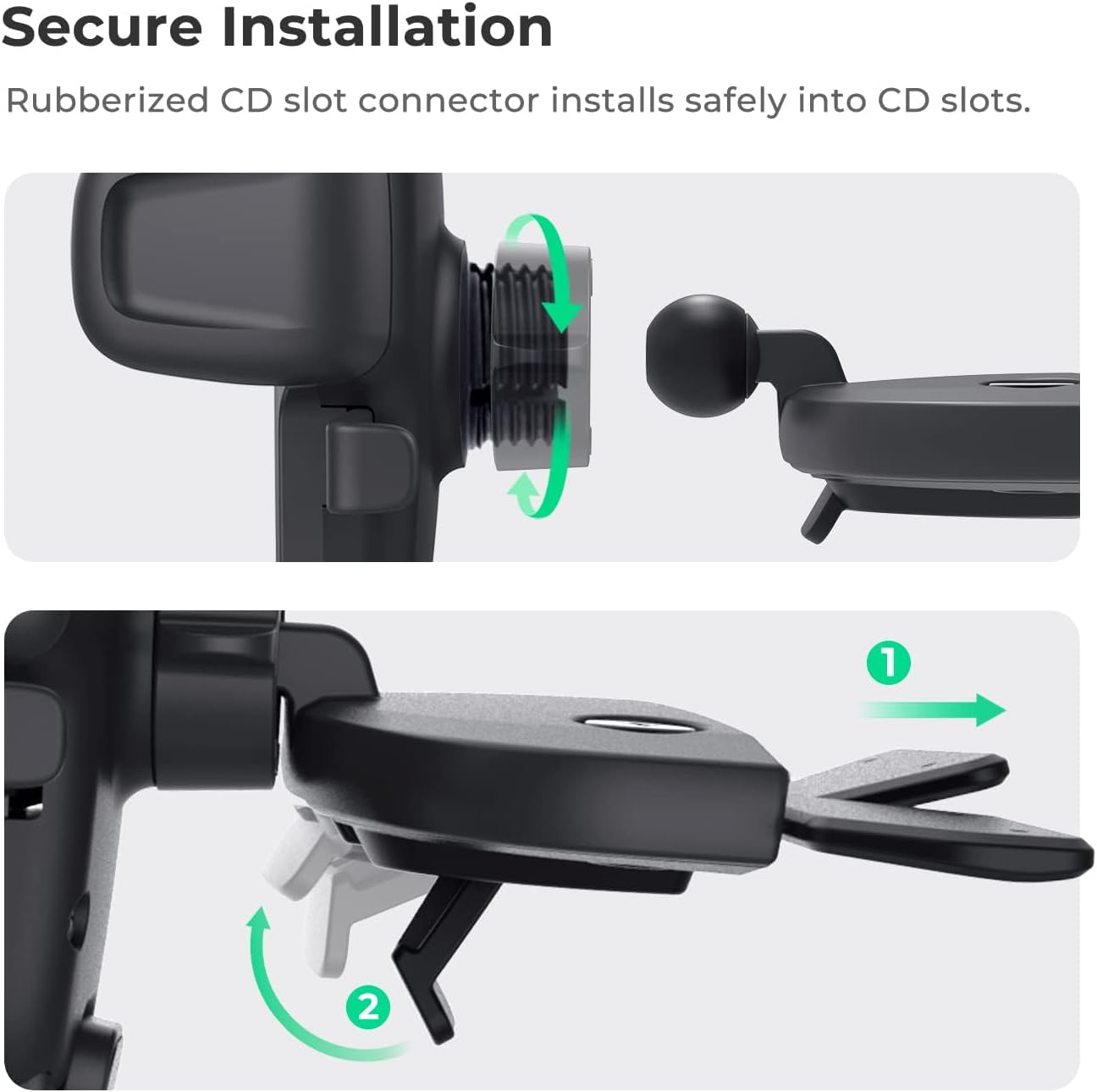 iOttie Easy One Touch Classic Dash & Windshield Universal Car Mount Phone Holder Desk Stand for -iPhone, Samsung, Moto, Huawei, Nokia, LG, Smartphones, Black - 图片 19