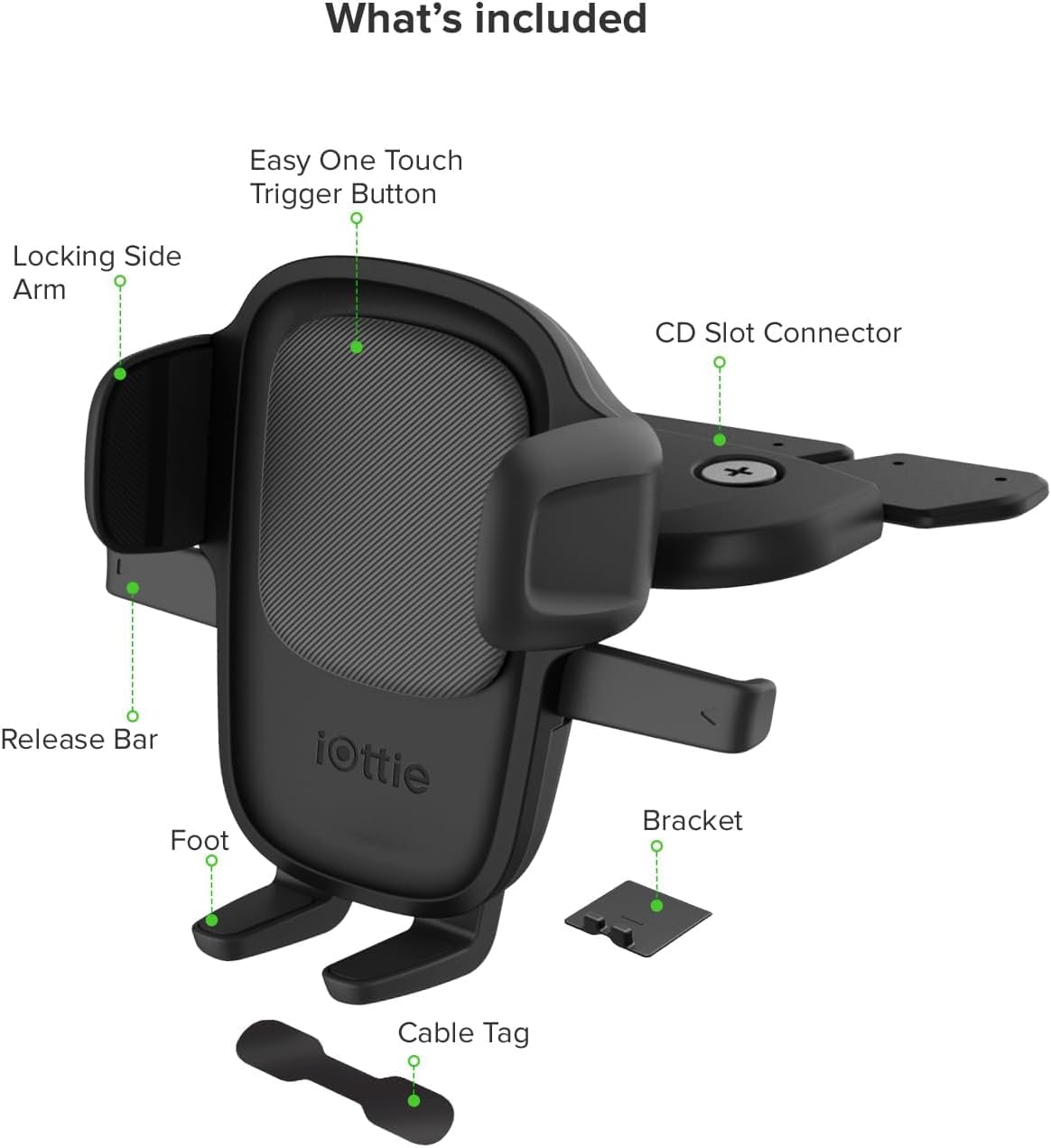 iOttie Easy One Touch Classic Dash & Windshield Universal Car Mount Phone Holder Desk Stand for -iPhone, Samsung, Moto, Huawei, Nokia, LG, Smartphones, Black - 图片 16