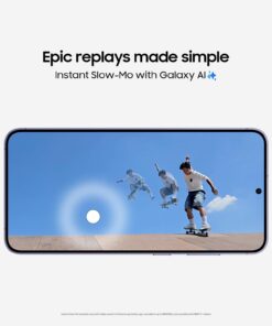 Alternative view of Samsung Galaxy S24 Cell Phone, 256GB AI Smartphone, Unlocked Android, 50MP Camera, Fast Processor, Long Battery Life, AMOLED Display, US Version, 2024, Cobalt Violet