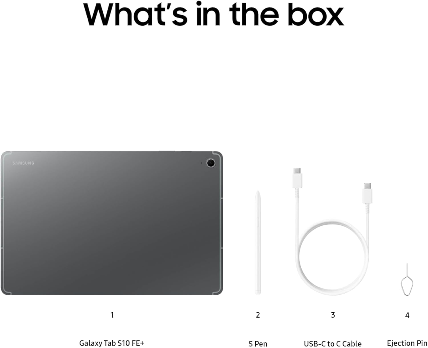 SAMSUNG Galaxy Tab S10 FE 256GB WiFi Android Tablet, Large Display, Long Battery Life, Exynos 1580 Processor, IP68 Water-Resistant, 90 Hz Refresh, S Pen for Note-Taking, US Version, Gray - 图片 97