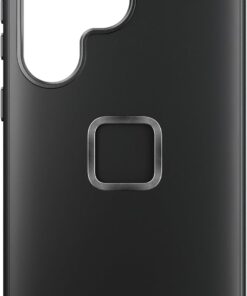 Peak Design Mobile Everyday Phone Case for Samsung Galaxy S25+, Charcoal, Slim Profile, 6 ft Drop Protection, Weatherproof Fabric Shell, SlimLink Connects to Mobile Mounts & Gear