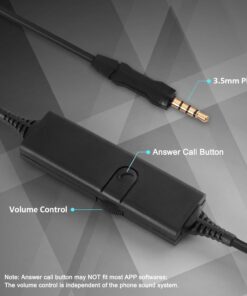 Alternative view of Arama Cell Phone Headset with Microphone Noise Cancelling & in-line Control,3.5mm Computer Headset for iPhone,Android,Samsung,LG,HTC,BlackBerry Mobile Phone and iPad Tablets