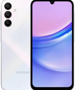 Samsung Galaxy A15 (SM-155M/DSN), 128GB 6GB RAM, Dual SIM, Factory Unlocked GSM, International Version (Wall Charger Bundle) (Light Blue)