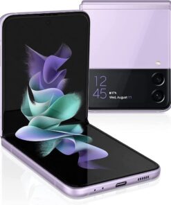SAMSUNG Galaxy Z Flip 3 5G, US Version, 128GB, Phantom Black - Unlocked (Renewed)