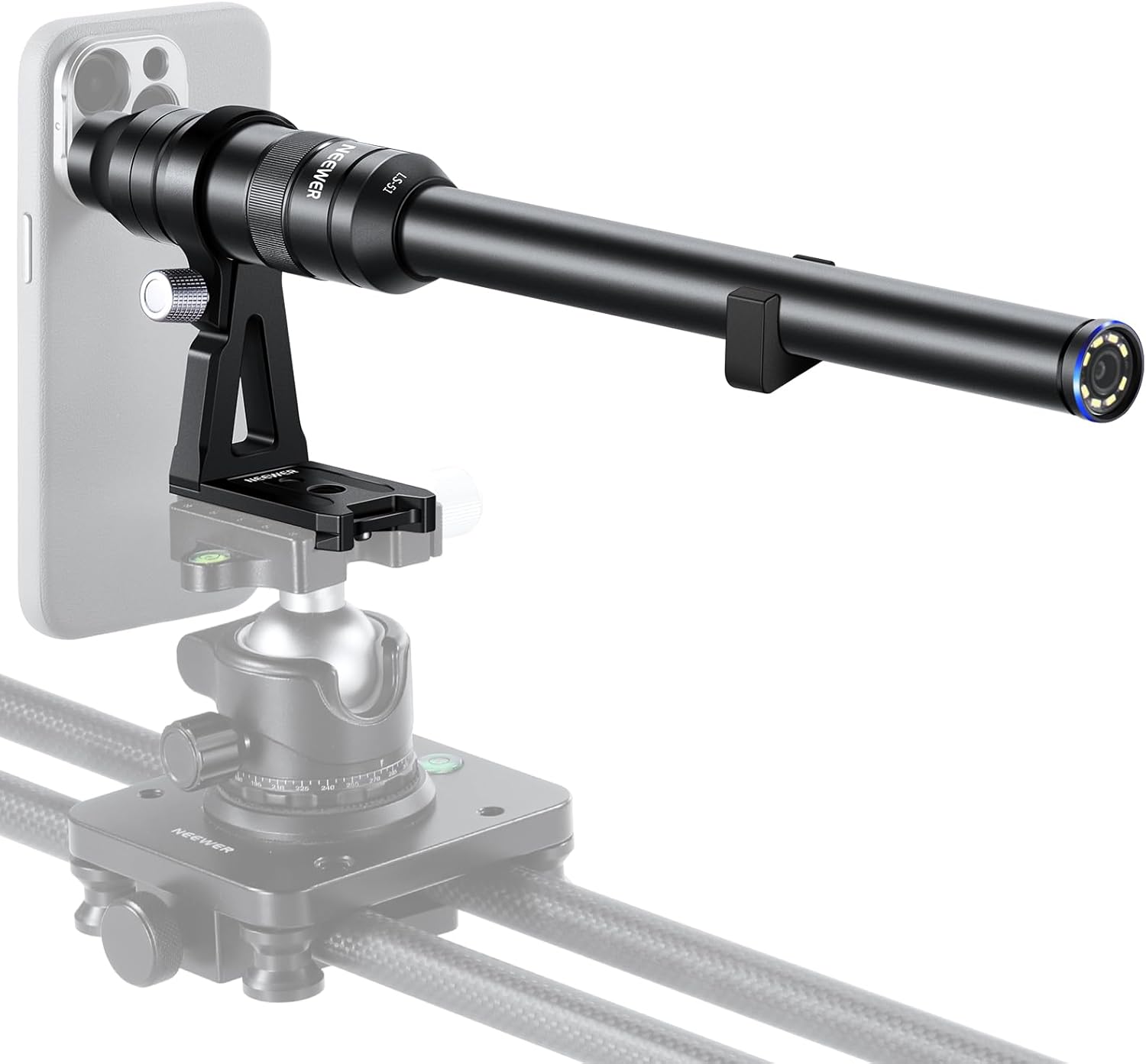 NEEWER 135° 18mm 2X Macro Probe Lens with 17mm Thread for Mobile Phone Video Recording, for NEEWER Phone Cage/Phone Case with 17mm Lens Adapter Compatible with iPhone Samsung, LS-51 - 图片 10