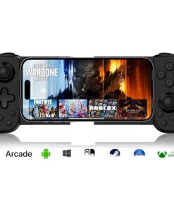 arVin Mobile Game Controller for iPhone/iPad/Android/Samsung/Tablet/PC/Switch/PS3/PS4, Wireless Gamepad Joystick with Turbo/6-axis Gyro/Vibration, Play Xbox Cloud Gaming/PS Remote Play/Steam Link