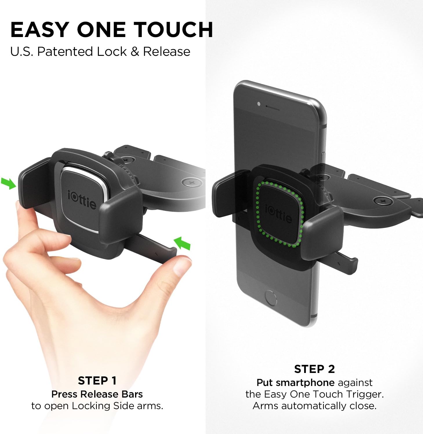 iOttie Easy One Touch Classic Dash & Windshield Universal Car Mount Phone Holder Desk Stand for -iPhone, Samsung, Moto, Huawei, Nokia, LG, Smartphones, Black - 图片 8