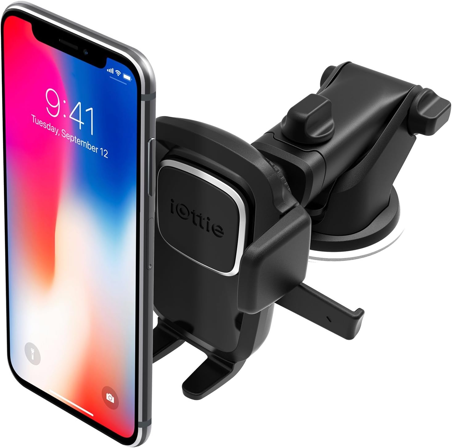 iOttie Easy One Touch Classic Dash & Windshield Universal Car Mount Phone Holder Desk Stand for -iPhone, Samsung, Moto, Huawei, Nokia, LG, Smartphones, Black - 图片 52