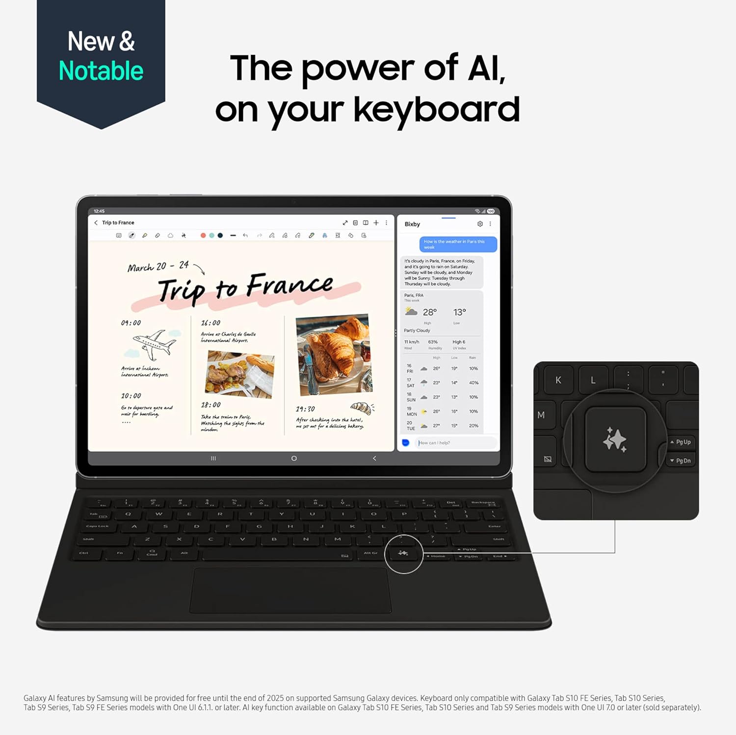 SAMSUNG Galaxy Tab S10 FE 256GB WiFi Android Tablet, Large Display, Long Battery Life, Exynos 1580 Processor, IP68 Water-Resistant, 90 Hz Refresh, S Pen for Note-Taking, US Version, Gray - 图片 39