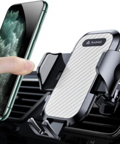 andobil 2025 Upgraded Car Phone Holder Mount for Vent, Military Sturdy Metal Clip Air Vent Phone Holder for Your Car Easy Used Cell Phone Car Mount for iPhone 16 15 14 13 12 Pro Max Samsung S25 S24