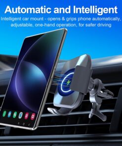 Alternative view of ION 2-in-1 Phone Holders for Your Car, 15W Wireless Charger Car Mount for Samsung Galaxy Z Fold 6 5 4 3 2, Cell Phone Holder for Air Vent Dashboard, Dual Coil Qi Fast Charge, Auto Clamping