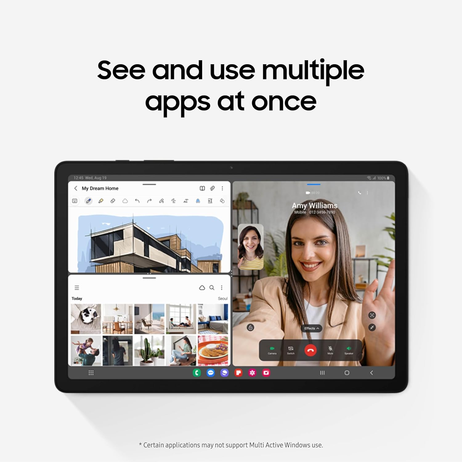 SAMSUNG Galaxy Tab A9+ 11” 64GB Wi-Fi Android Tablet, Big Screen, Quad Speakers, Upgraded Chipset, Multi Window Display, Slim, Light, Durable Design, US Version, 2023, Navy (Renewed) - 图片 23