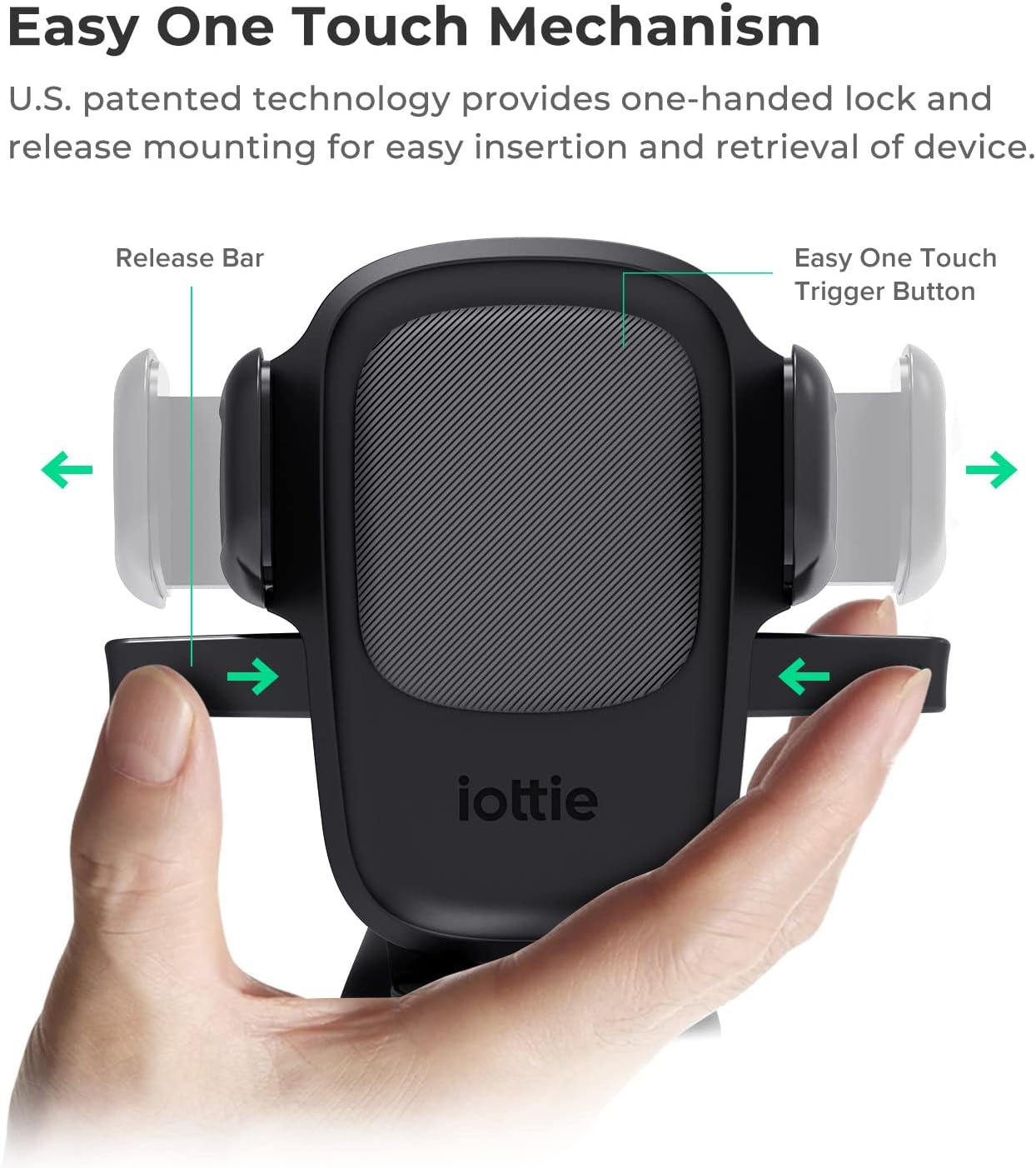 iOttie Easy One Touch Classic Dash & Windshield Universal Car Mount Phone Holder Desk Stand for -iPhone, Samsung, Moto, Huawei, Nokia, LG, Smartphones, Black - 图片 47
