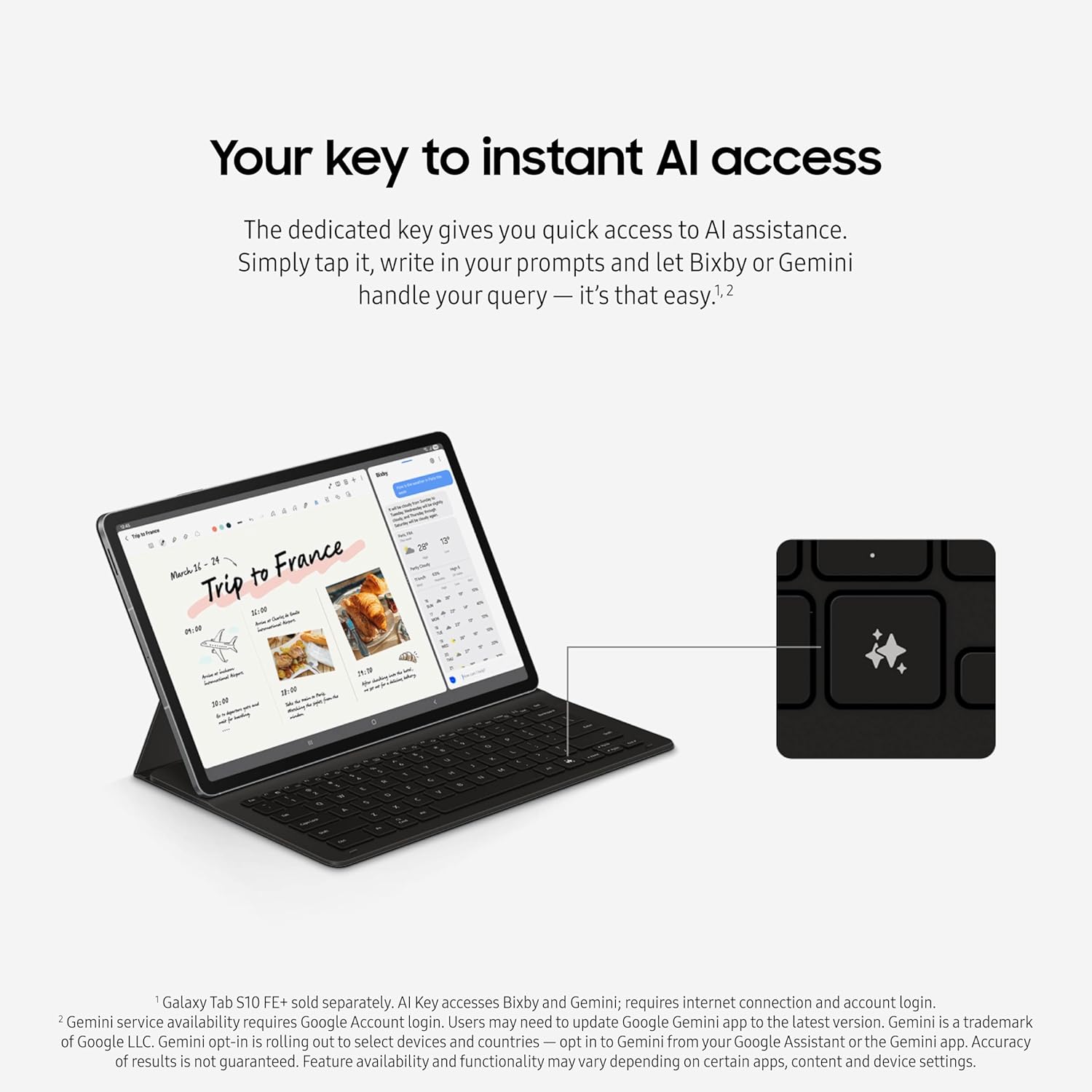 SAMSUNG Galaxy Tab S10 FE 256GB WiFi Android Tablet, Large Display, Long Battery Life, Exynos 1580 Processor, IP68 Water-Resistant, 90 Hz Refresh, S Pen for Note-Taking, US Version, Gray - 图片 7