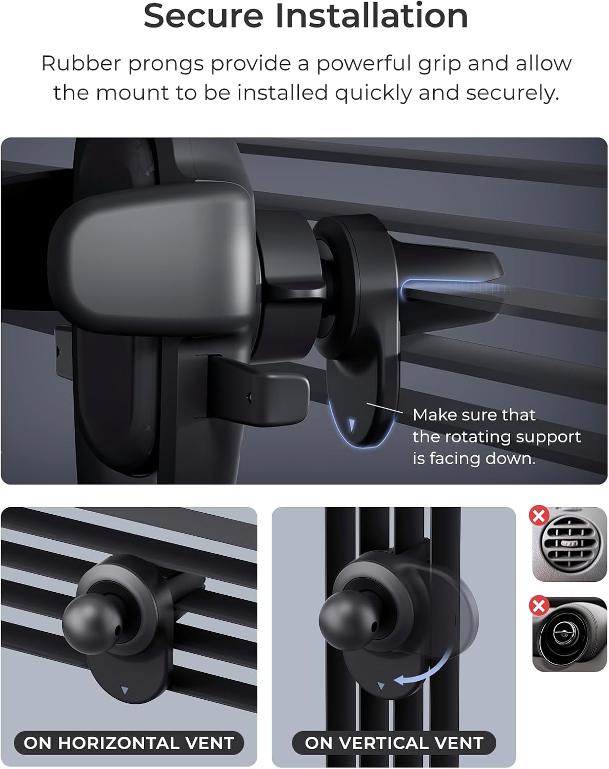 iOttie Easy One Touch Classic Dash & Windshield Universal Car Mount Phone Holder Desk Stand for -iPhone, Samsung, Moto, Huawei, Nokia, LG, Smartphones, Black - 图片 32