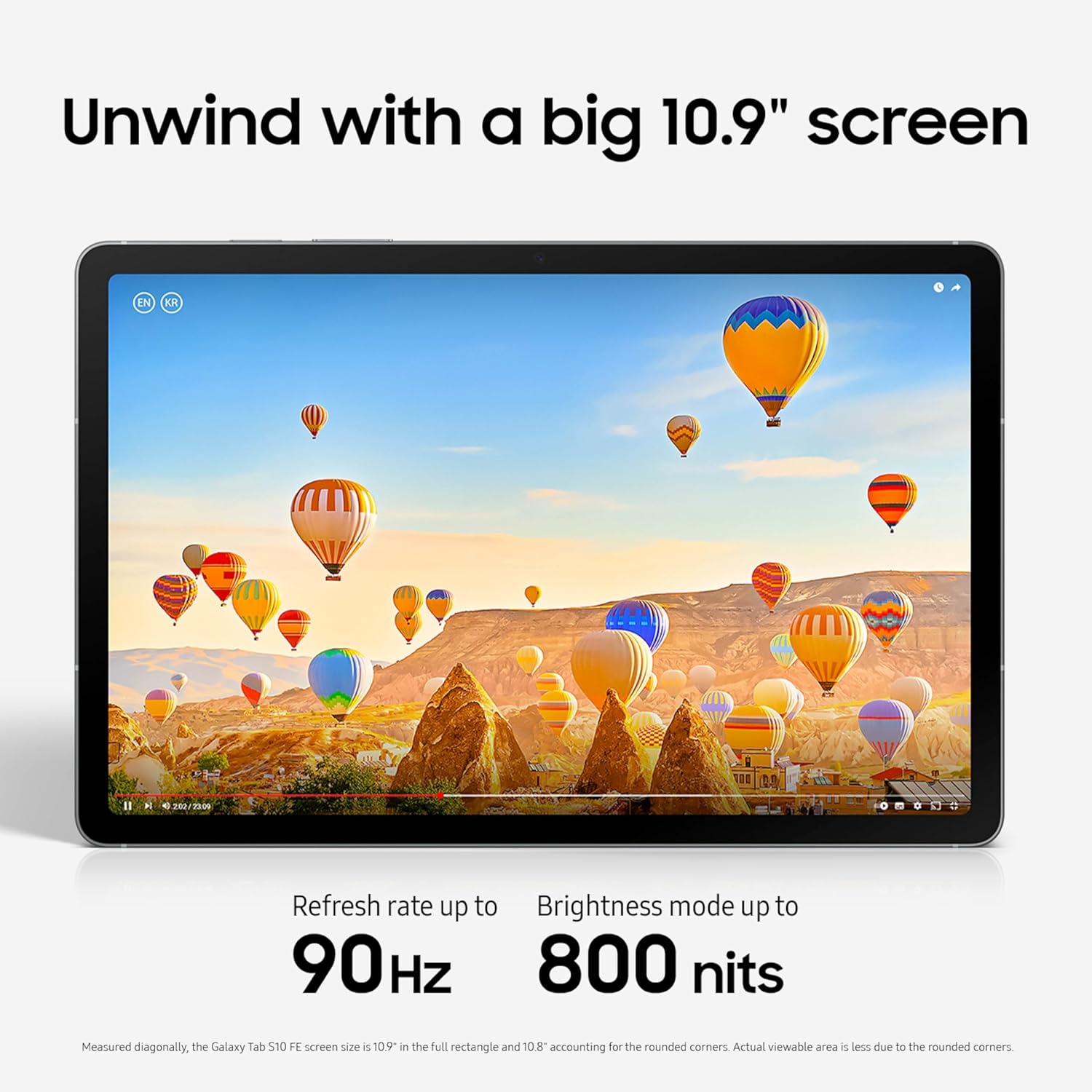 SAMSUNG Galaxy Tab S10 FE 256GB WiFi Android Tablet, Large Display, Long Battery Life, Exynos 1580 Processor, IP68 Water-Resistant, 90 Hz Refresh, S Pen for Note-Taking, US Version, Gray - 图片 34